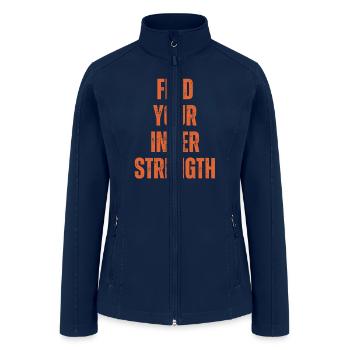 Inspirational and Motivational Quotes for Success - Women’s Soft Shell Jacket - navy - Front