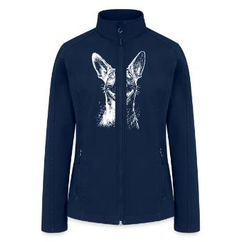 Dog Portrait For Proud Jack Dog Owners - Women’s Soft Shell Jacket - navy - Front