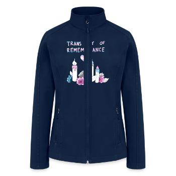 Trans Day Of Remembrance Trans LGBTQ - Women’s Soft Shell Jacket - navy - Front