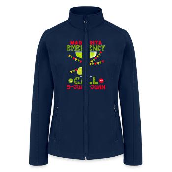 Margarita Emergency Call 9-Juan-Juan Party Cinco D - Women’s Soft Shell Jacket - navy - Front