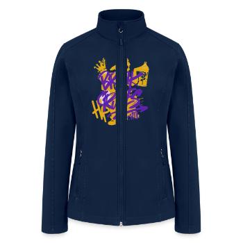 BREAK THE RULES GRAFFITI - Women’s Soft Shell Jacket - navy - Front