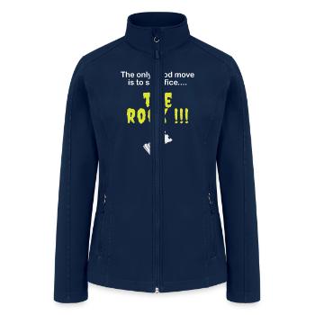 Chess quote sacrifice the rook chess TikTok meme - Women’s Soft Shell Jacket - navy - Front