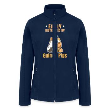 Guinea Pig Quote for a Guinea Loverguinea pig whis - Women’s Soft Shell Jacket - navy - Front
