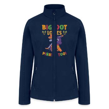 Cinco de Mayo Cryptozoology Bigfoot Fiesta Cryptid - Women’s Soft Shell Jacket - navy - Front