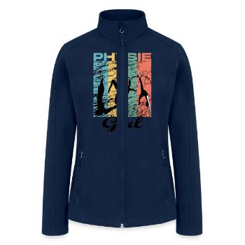 Physie girl, i love physie, gifts for physie mom - Women’s Soft Shell Jacket - navy - Front