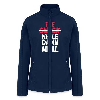 The Snack Whole Damn Meal - Women’s Soft Shell Jacket - navy - Front