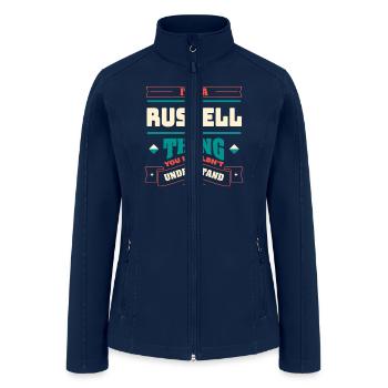 Its a Russell Thing Last Name Matching Family Fami - Women’s Soft Shell Jacket - navy - Front