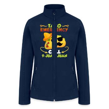 Taco Emergency Call 9 Juan-Juan Mexican Taccos - Women’s Soft Shell Jacket - navy - Front