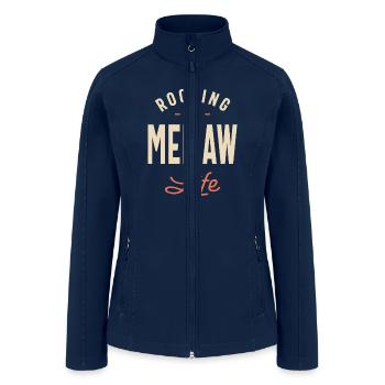 Rocking the Memaw Life - Design for Moms Grandma - Women’s Soft Shell Jacket - navy - Front