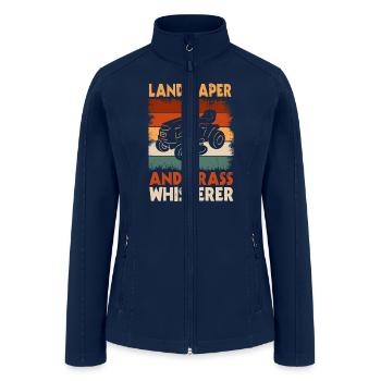 Funny Landscaper Outfit - Women’s Soft Shell Jacket - navy - Front