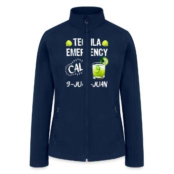 Tequila Emergency call 9 Juan Juan Mexico Fan - Women’s Soft Shell Jacket - navy - Front