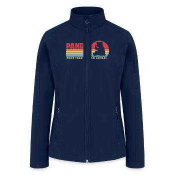 Panda more than an Animal Panda Bear Friend Giant - Women’s Soft Shell Jacket - navy - Front