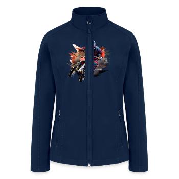 Motocross - Women’s Soft Shell Jacket - navy - Front