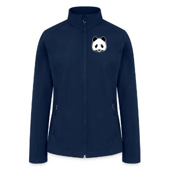 Panda Logo Emblem Panda Bear Friend Giant Panda - Women’s Soft Shell Jacket - navy - Front