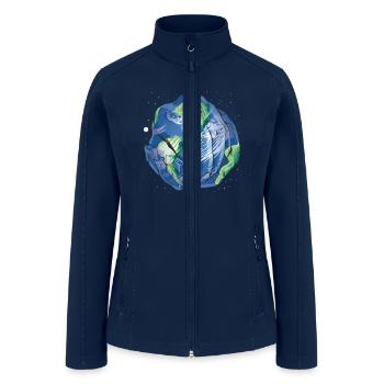 Global Embrace - Women’s Soft Shell Jacket - navy - Front