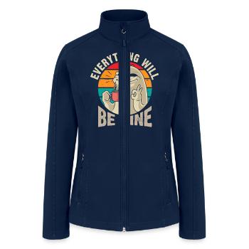 Everything Will Be Fine - Women’s Soft Shell Jacket - navy - Front