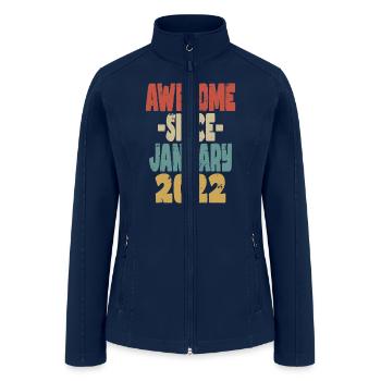 Awesome January 2022 - Women’s Soft Shell Jacket - navy - Front
