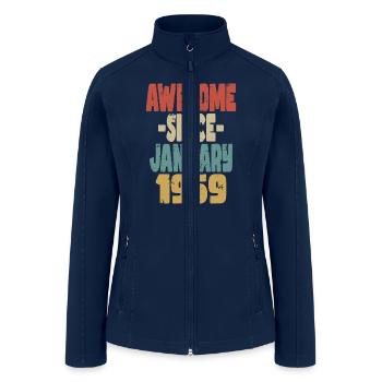 Awesome January 1959 - Women’s Soft Shell Jacket - navy - Front