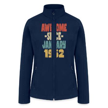 Awesome January 1962 - Women’s Soft Shell Jacket - navy - Front