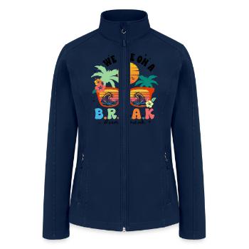 We Are On A Break - Women’s Soft Shell Jacket - navy - Front