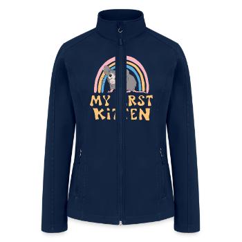 rat mouse lover gift idea slogan funny rats - Women’s Soft Shell Jacket - navy - Front