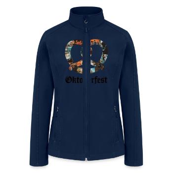Oktoberfest Giant Pretzel - Women’s Soft Shell Jacket - navy - Front