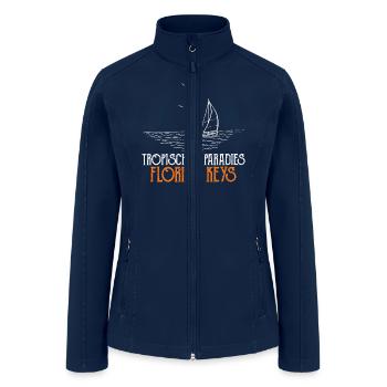 West Keys TROPICAL PARADISE FLORIDA KEYS - Women’s Soft Shell Jacket - navy - Front