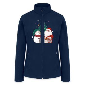 christmas - Women’s Soft Shell Jacket - navy - Front