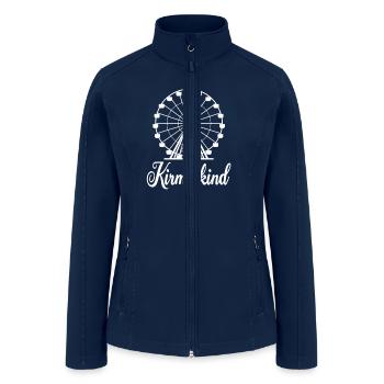 Kirmeskind Ferris Wheel Fun Memories - Women’s Soft Shell Jacket - navy - Front