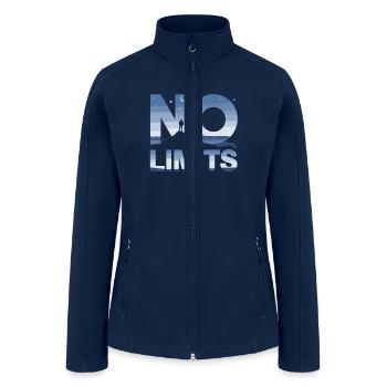No Limits Hiking for Hikers Mountain Peak - Women’s Soft Shell Jacket - navy - Front