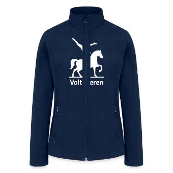Voltigieren Equestrian Elegance Horse Performance - Women’s Soft Shell Jacket - navy - Front
