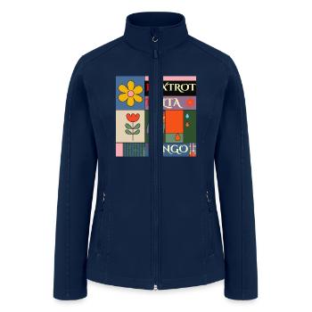 Foxtrot Delta Tango - Abstract Subtle FDT - Women’s Soft Shell Jacket - navy - Front