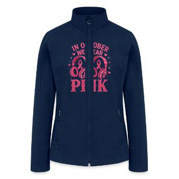 911 Dispatcher Awareness Tee - Women’s Soft Shell Jacket - navy - Front