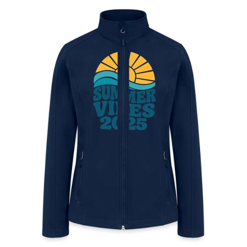 Summer Vibes 2025 Retro Sunset T-Shirt | Fun Beach - Women’s Soft Shell Jacket