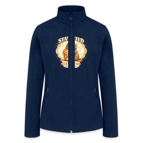 Stay Wild Stay Kind Punch Monkey Hug - Women’s Soft Shell Jacket