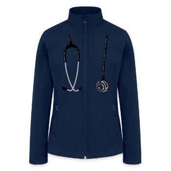 Stethoscope - Women’s Soft Shell Jacket - navy - Front