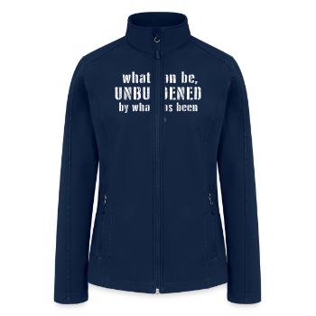What Can Be Unburdened By What Has Been Cool - Women’s Soft Shell Jacket - navy - Front