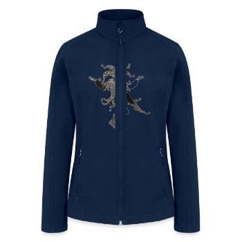 shirts and gifts with a dancing joker design - Women’s Soft Shell Jacket - navy - Front