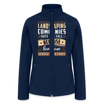 Landscaping Four Garden Landscaper Seasons Funny - Women’s Soft Shell Jacket - navy - Front