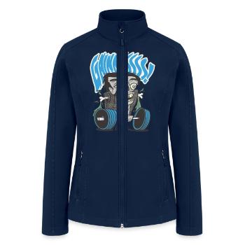 Funny Deadlift Zombie Weightlifting Fitness - Women’s Soft Shell Jacket - navy - Front