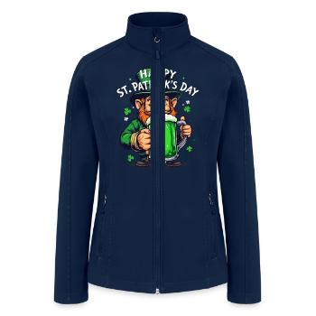 Happy ST Patrick s Day - Women’s Soft Shell Jacket - navy - Front