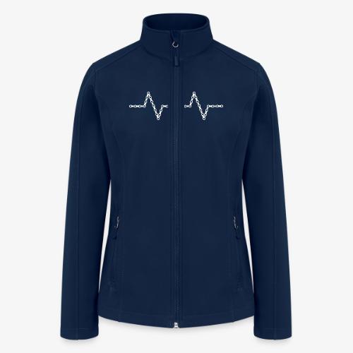 Bike Chain Heartbeat - Women’s Soft Shell Jacket