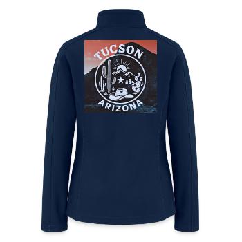 Tucson, Arizona (R) - Women’s Soft Shell Jacket - navy - Back