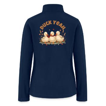 Duck Yeah Trio Cozy Scarf - Women’s Soft Shell Jacket - navy - Back