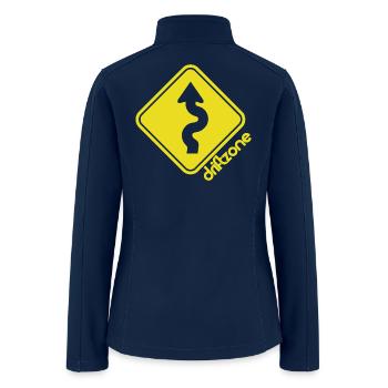 Driftzone Drift Mens Car Motorsport - Women’s Soft Shell Jacket - navy - Back