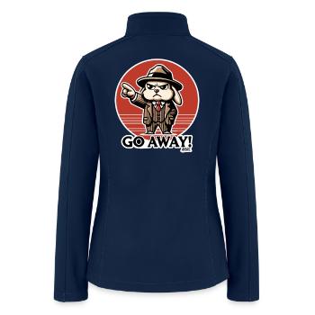 Angry Bunny Boss Go Away - Women’s Soft Shell Jacket - navy - Back
