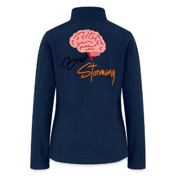 Brain Storming - Women’s Soft Shell Jacket - navy - Back