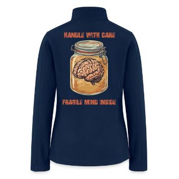 Brain in a Jar - Women’s Soft Shell Jacket - navy - Back
