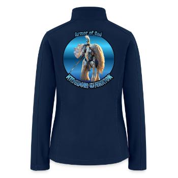 Armor of God Kingdom Warrior - Women’s Soft Shell Jacket - navy - Back