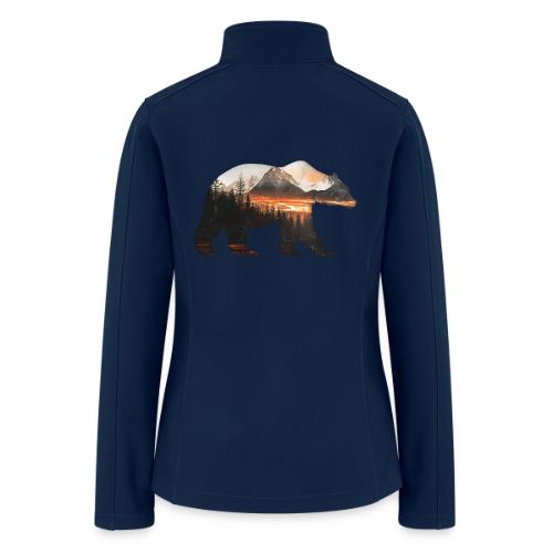 Canada Bear: fiery tones - Women’s Soft Shell Jacket